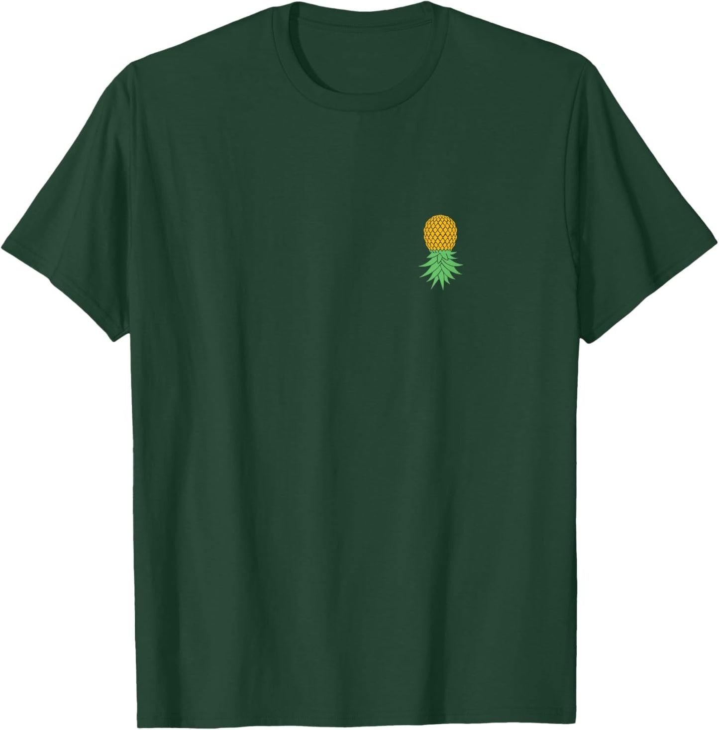 Subtle for Swingers Upside Down Pineapple T-Shirt - T-Shirt | Forest