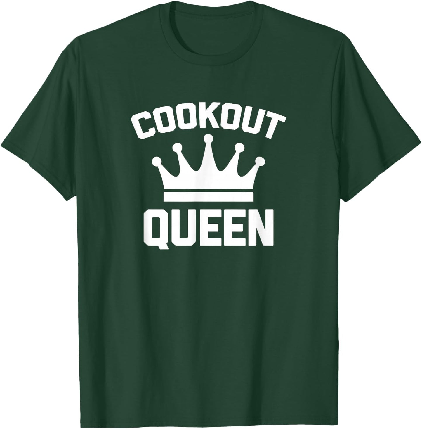 Cookout Queen funny saying cute BBQ grilling food T-Shirt - T-Shirt | Forest