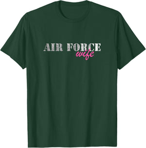 Air Force Wife Top | Veterans Wife T-Shirt - T-Shirt | Forest