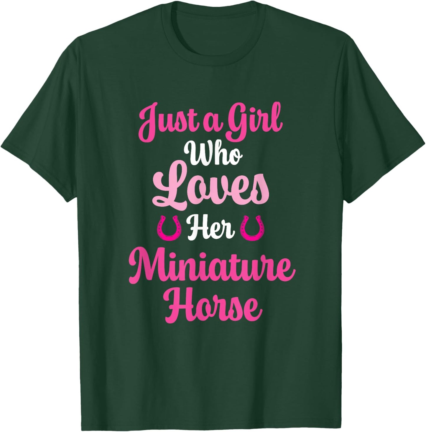 Miniature Horse Gift Love Their Miniature Horse T-Shirt - T-Shirt | Forest