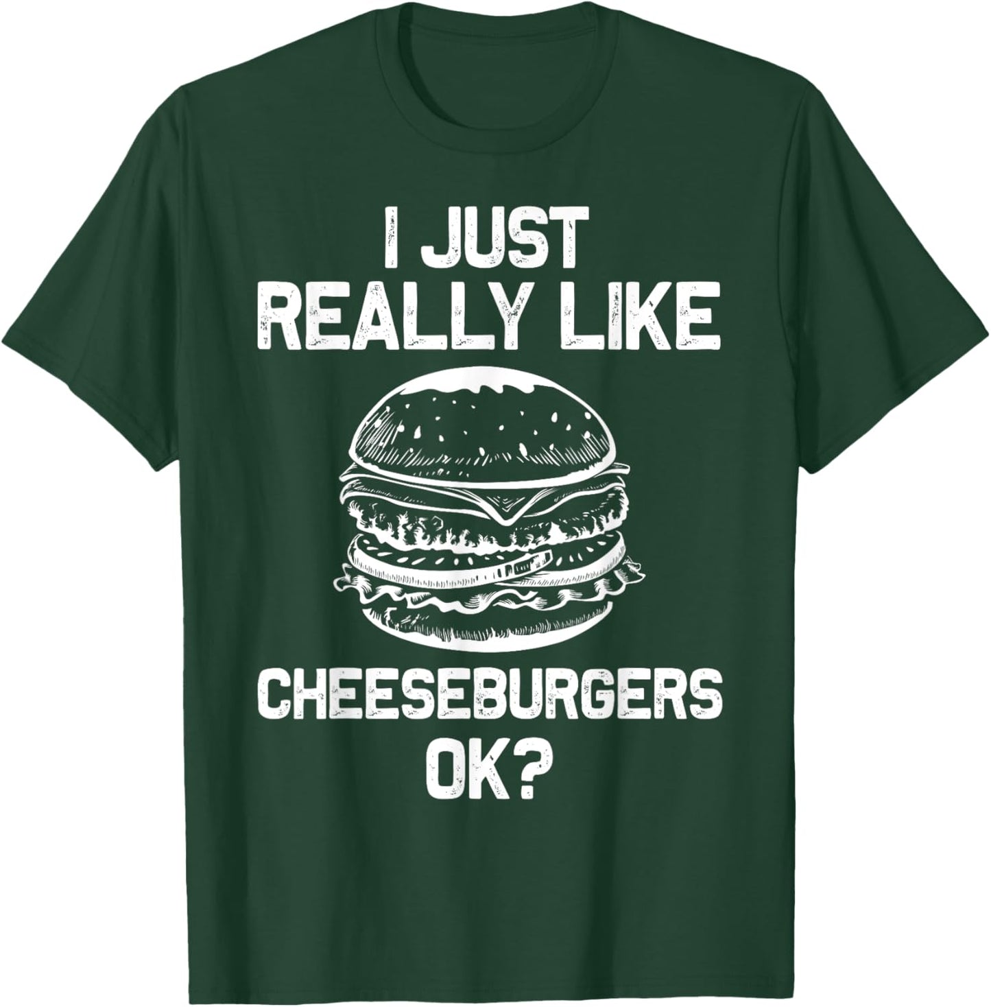 Cheeseburger Design Women Hamburger Burger Lover T-Shirt - T-Shirt | Forest
