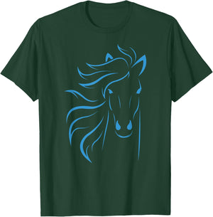 Horse Lover Gifts Women's Equestrian Men Horseback Riding T-Shirt - T-Shirt | Forest