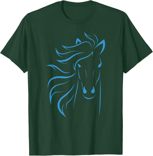Horse Lover Gifts Women's Equestrian Men Horseback Riding T-Shirt - T-Shirt | Forest