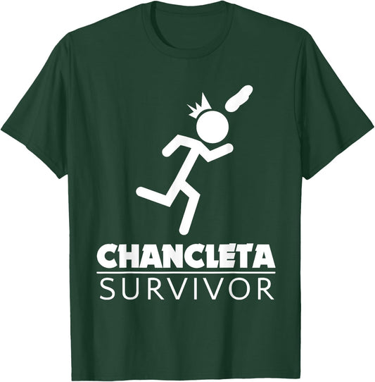 Chancleta Survivor - Puerto Rican Culture - Gift T-Shirt - T-Shirt | Forest