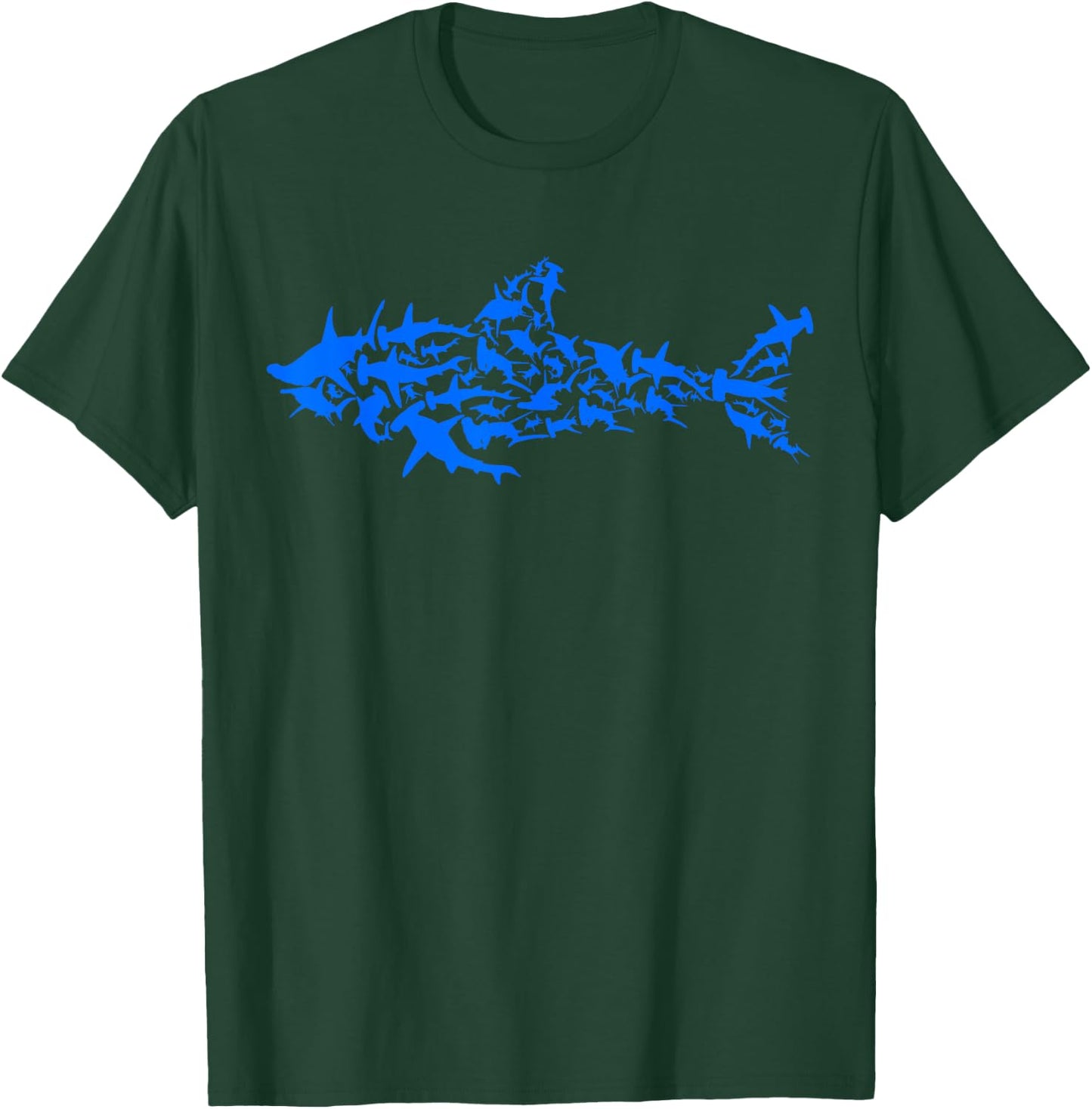 Shark Silhouette - Shark Fish - Sharks T-Shirt - T-Shirt | Forest