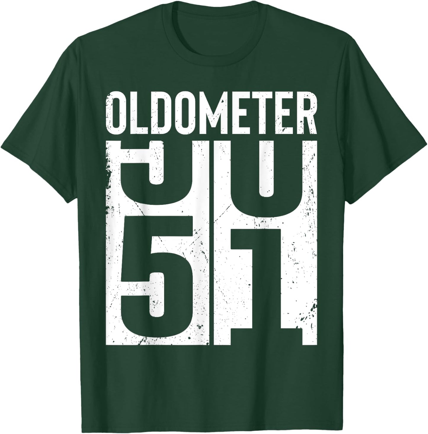 Funny 51 Years Old 51st Birthday Odometer Oldometer Men T-Shirt - T-Shirt | Forest