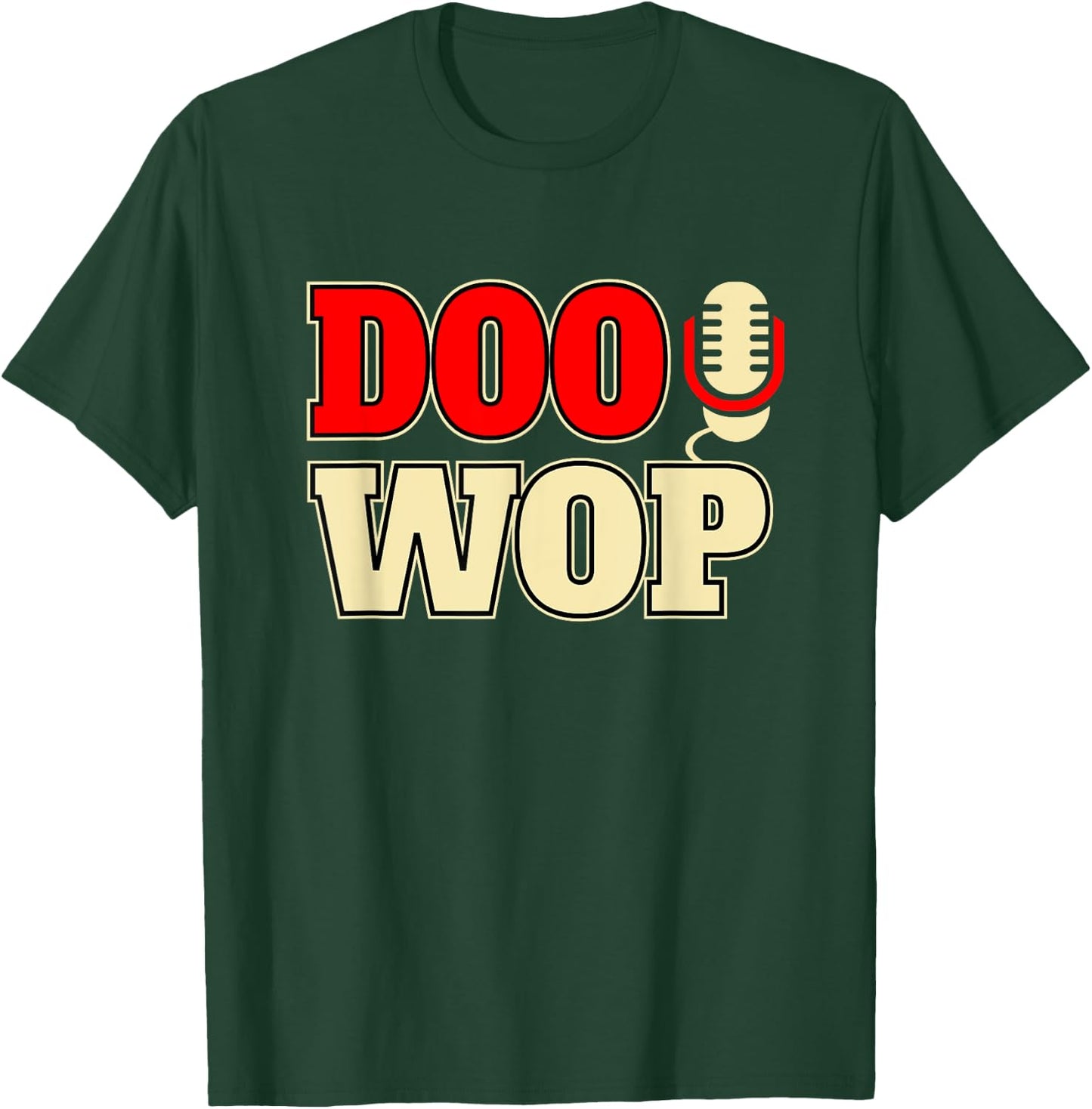 Doo Wop Shirt 50s Sock Hop Men Women Rockabilly Fifties T-Shirt - T-Shirt | Forest
