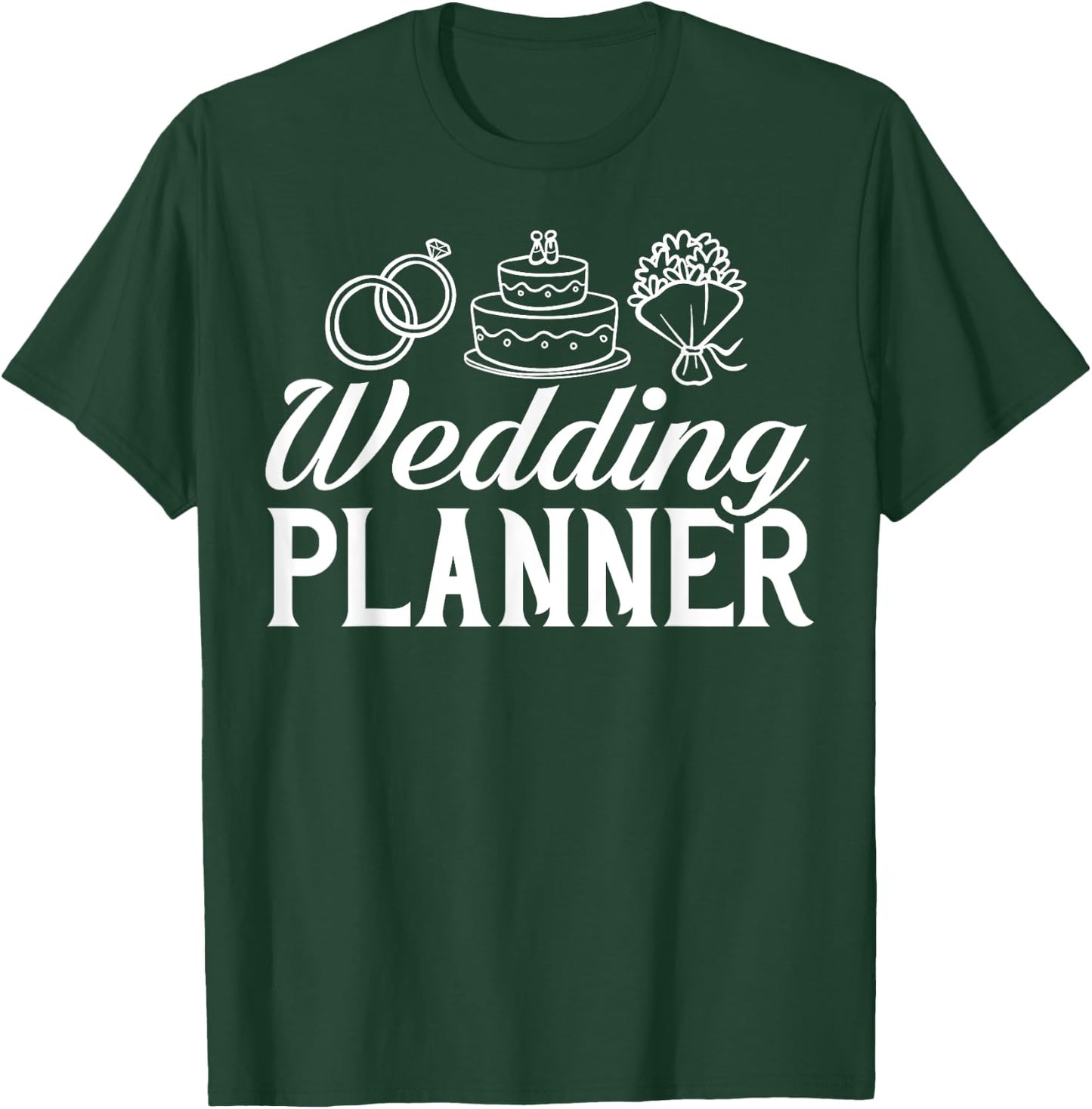 Wedding Planning Party Planner Coordinator Checklist T-Shirt - T-Shirt | Forest