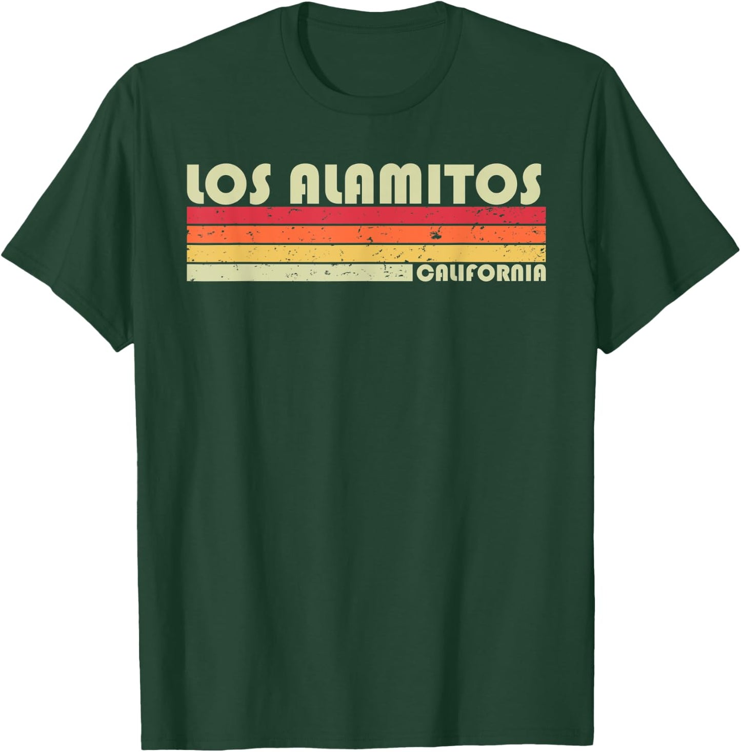 LOS ALAMITOS CA CALIFORNIA Funny City Home Roots Gift Retro T-Shirt - T-Shirt | Forest