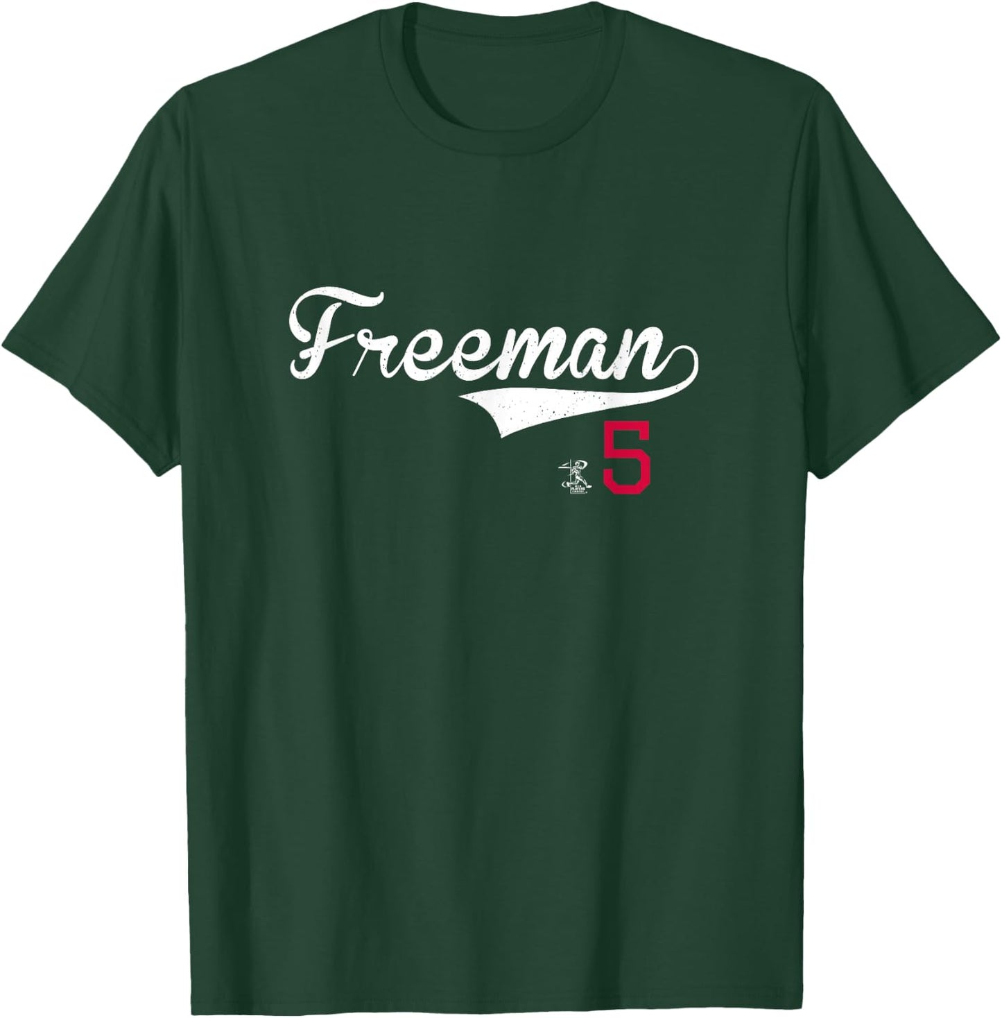 Freddie Freeman Vintage Gameday Los Angeles Baseball MLBPA T-Shirt - T-Shirt | Forest