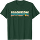 Retro Yellowstone Mountain Sunset T-Shirt - T-Shirt | Forest