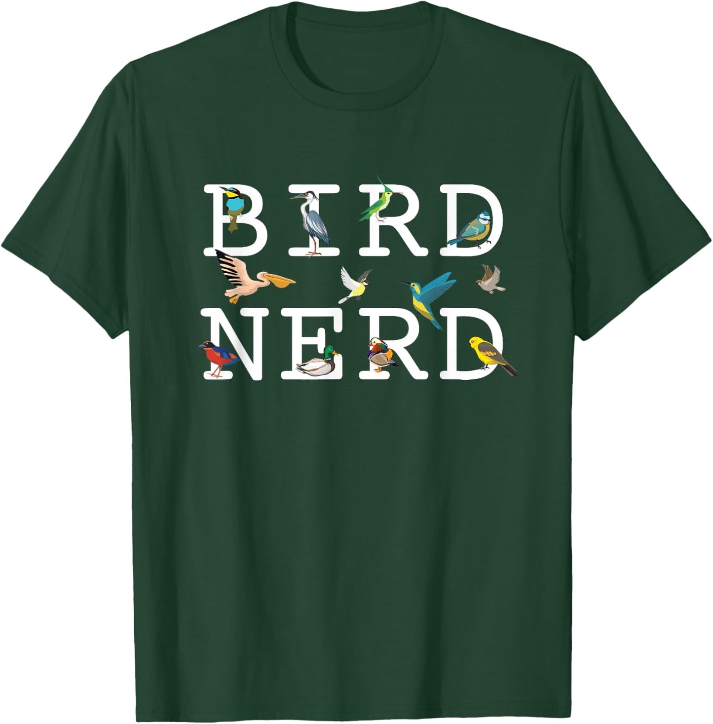 Cool Bird Lover Birdwatching Present Birdwatcher Birder T-Shirt - T-Shirt | Forest