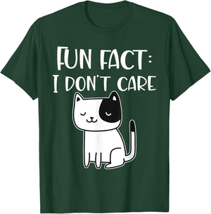 Fun fact I don't care T-Shirt - T-Shirt | Forest