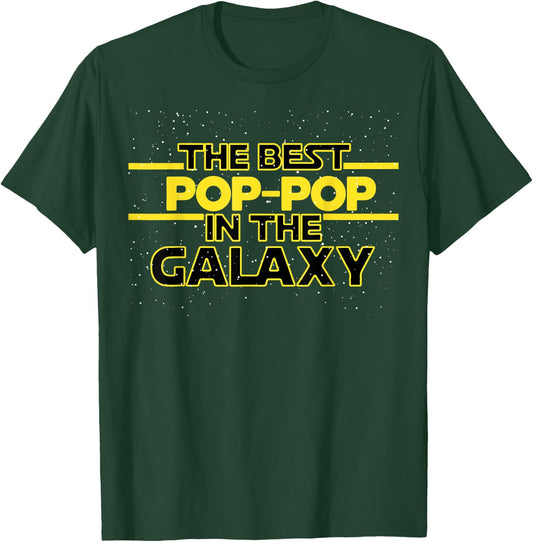 Best Pop-Pop in the Galaxy Birthday Gift Pop Pop T-Shirt - T-Shirt | Forest