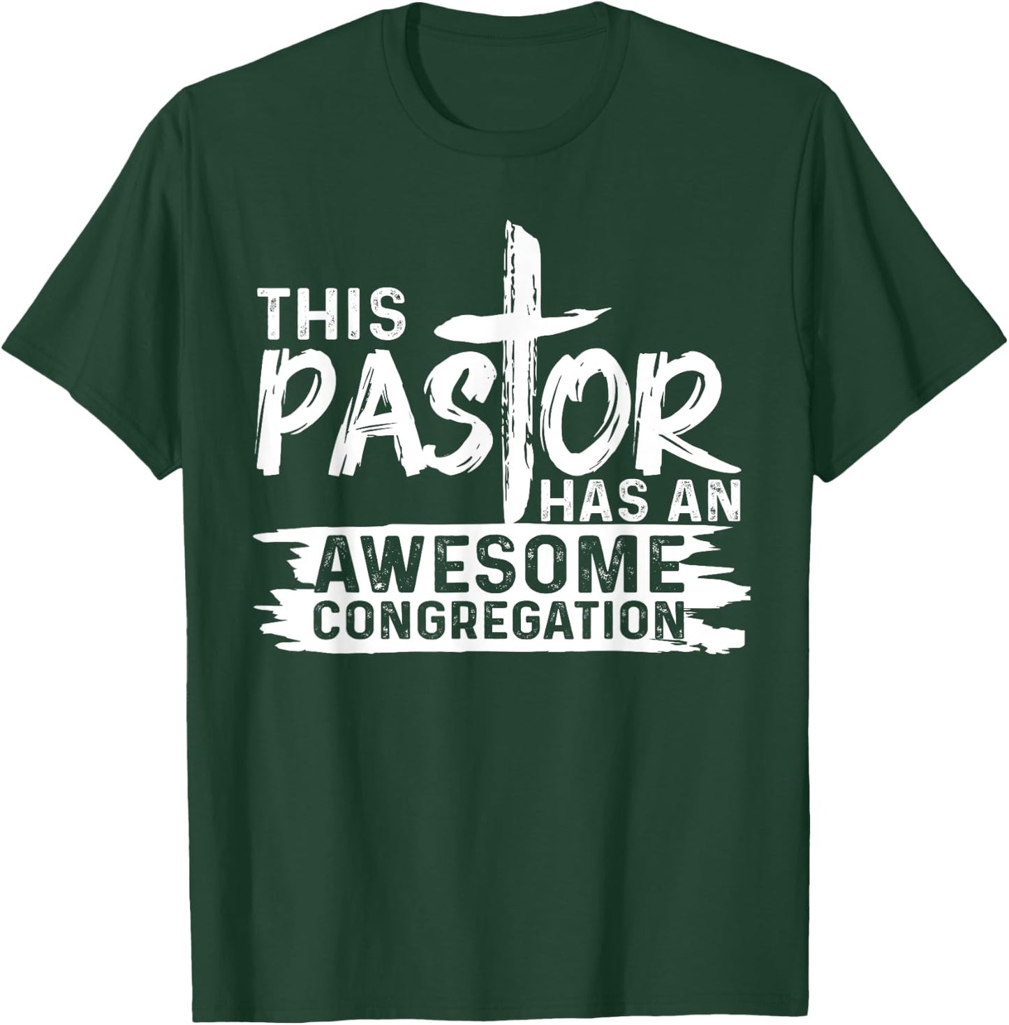 Funny Pastor Appreciation Gift Men Christian Church Priest T-Shirt - T-Shirt | Forest