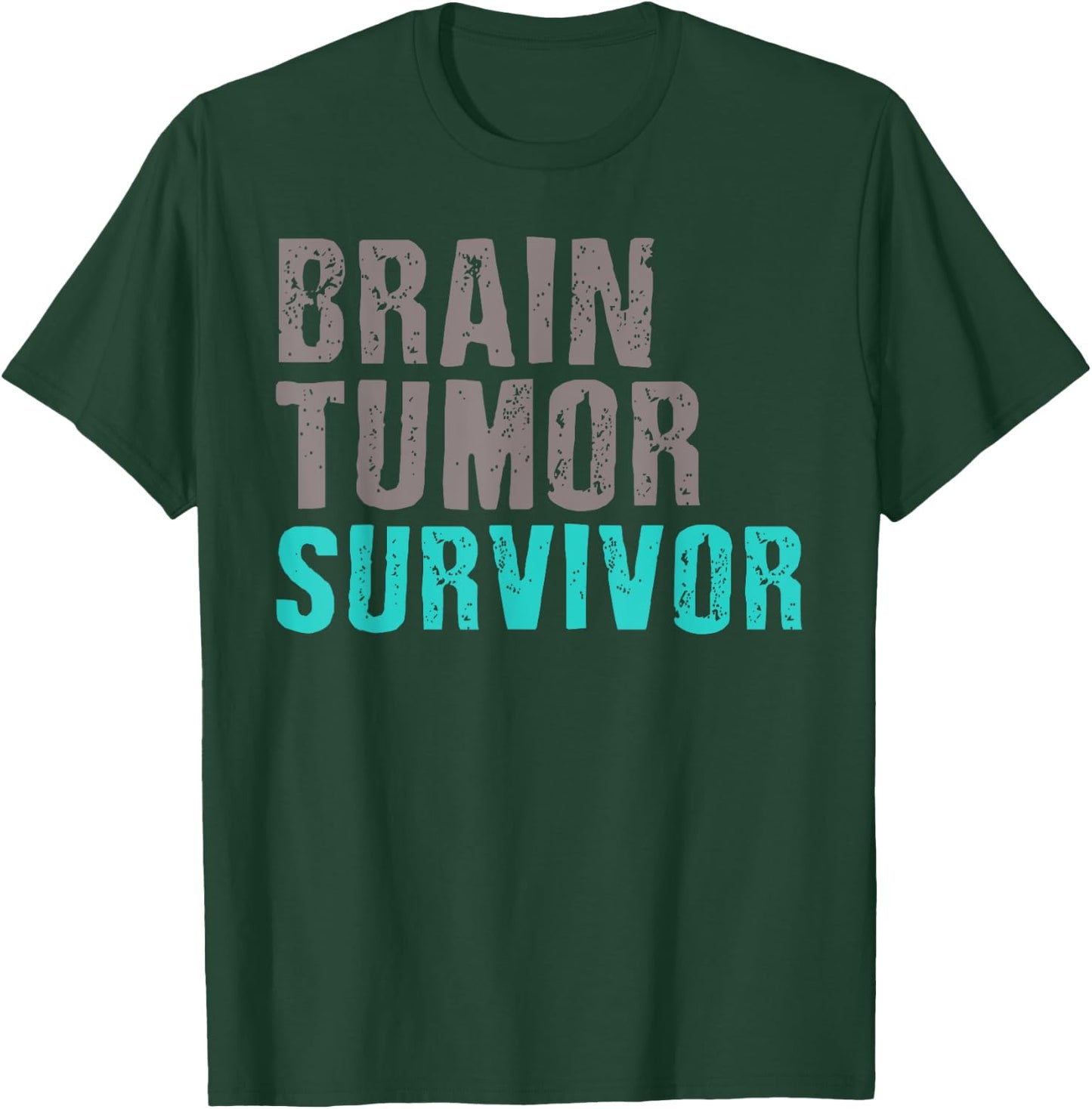Brain Tumor Survivor T Shirts Cancer Awareness Surgery T-Shirt - T-Shirt | Forest