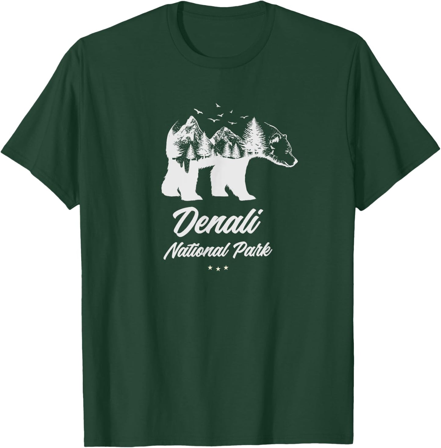 Denali - National Park Bear Souvenir T-Shirt - T-Shirt | Forest