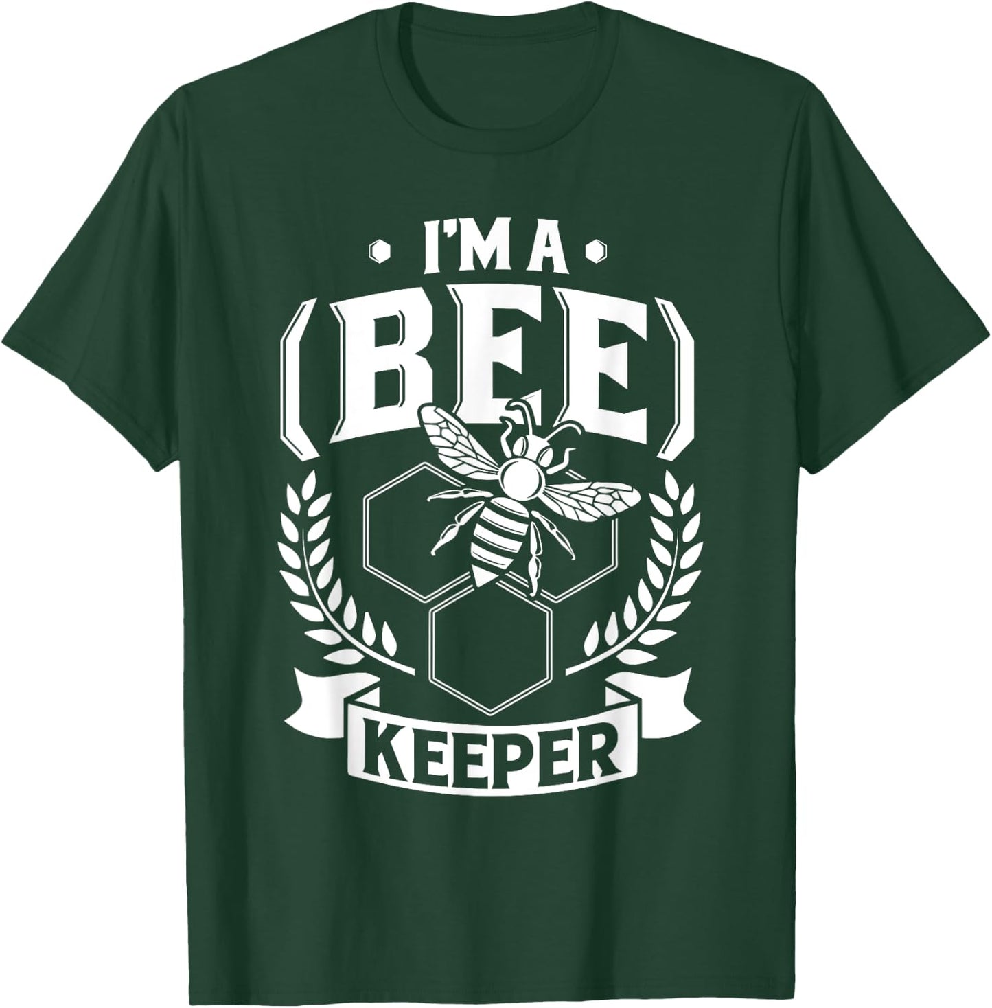 I'm a (Bee)Keeper - Funny Honey Bee Beekeeper Gift T-Shirt - T-Shirt | Forest