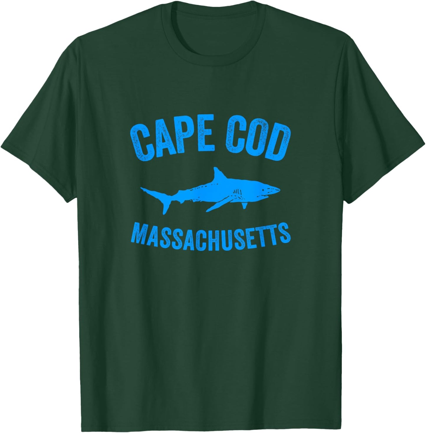 Cape Cod Shark Shirt | Cape Cod Massachusetts Gift T-Shirt - T-Shirt | Forest