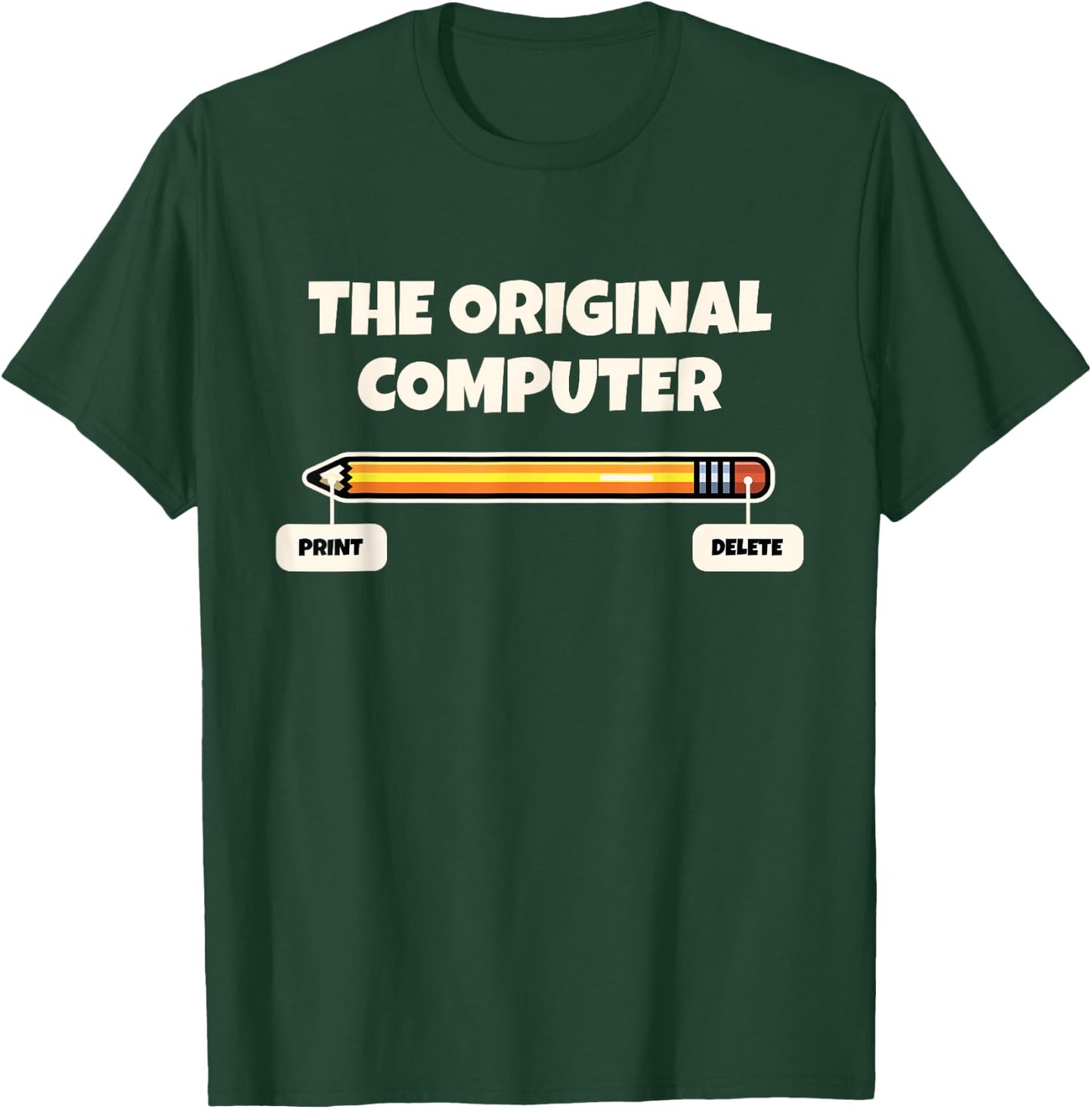 Humor Tech IT Support Techie Nerd Geek For Adult Adult Computer Programmer Pencil Gift T-Shirt - T-Shirt | Forest
