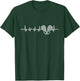Racquetball Racket Ball Player Heartbeat T-Shirt - T-Shirt | Forest
