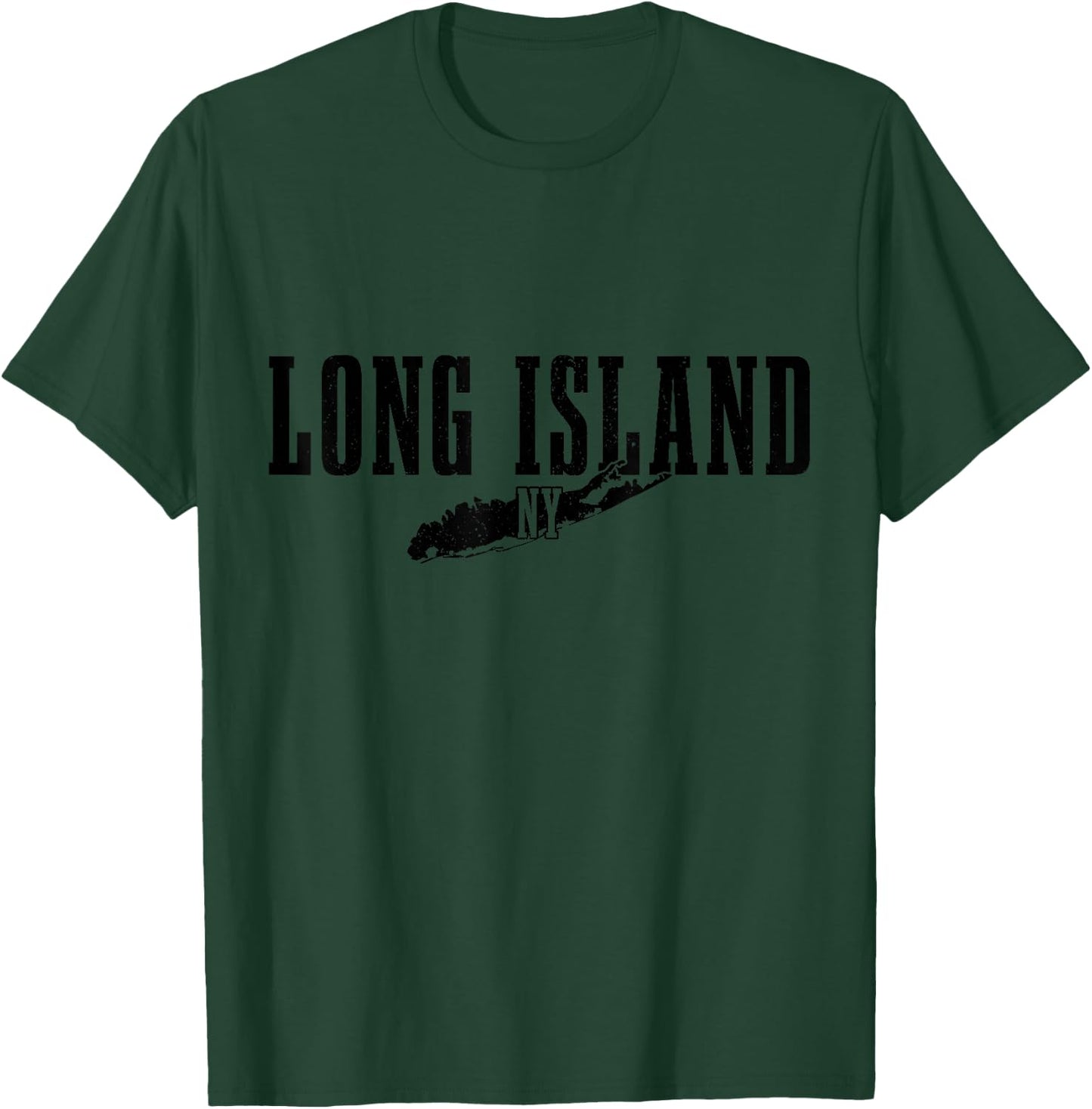 Long Island New York NY Vintage USA America Souvenir T-Shirt - T-Shirt | Forest