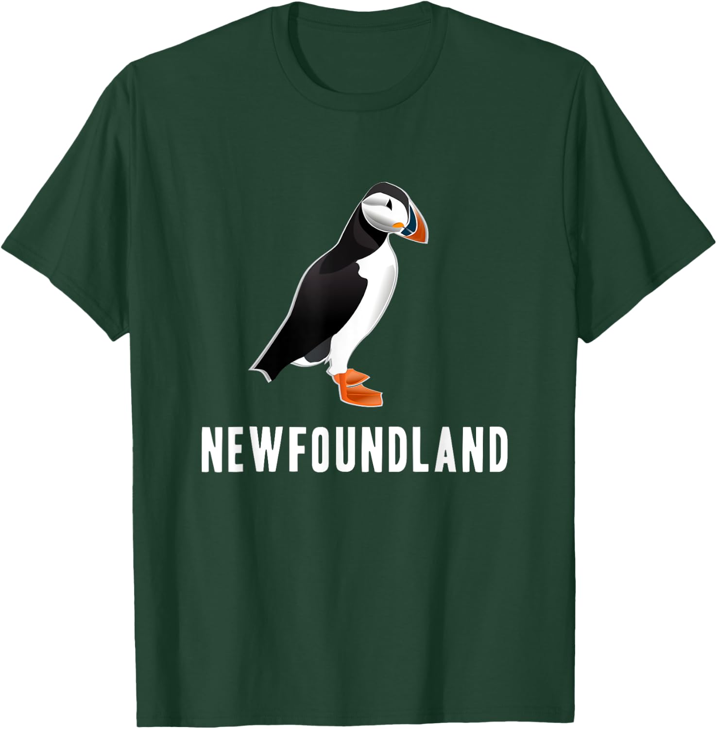 Puffin Newfoundland Canada Souvenir Gift T-Shirt - T-Shirt | Forest