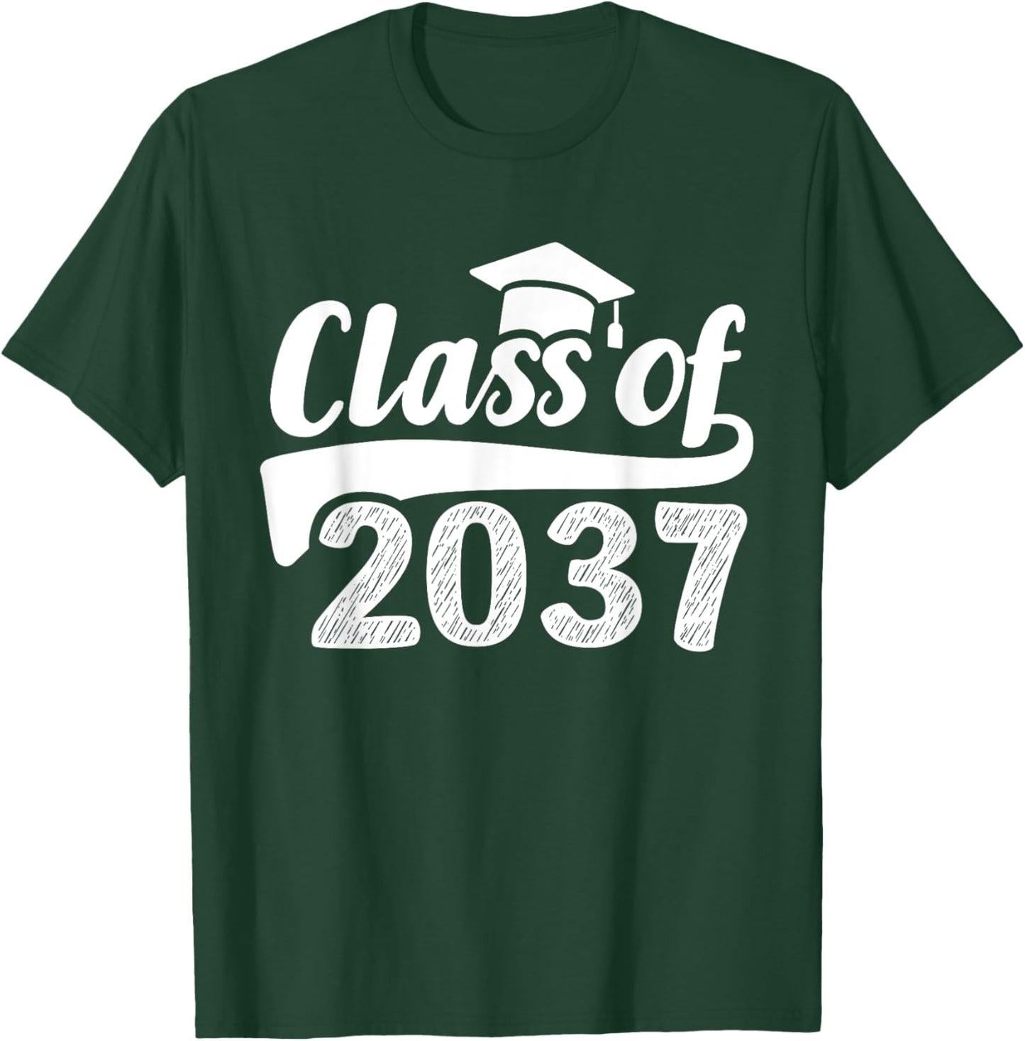 Grow with me class of 2037 graduation preschool T-Shirt - T-Shirt | Forest