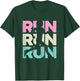 Retro RUN Runner Jogger Marathon Vintage for Girls Women T-Shirt - T-Shirt | Forest