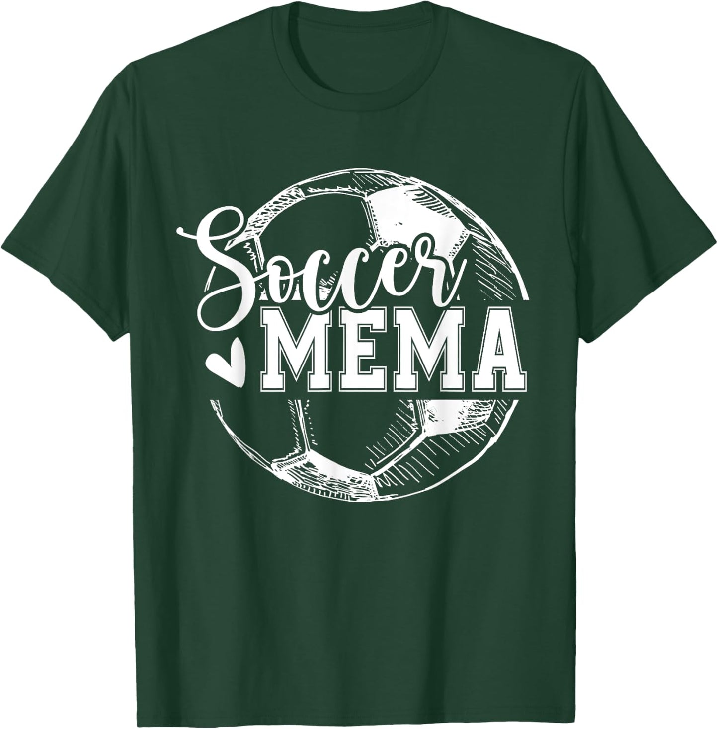 Vintage Soccer Mema Funny Ball Mema T-Shirt - T-Shirt | Forest