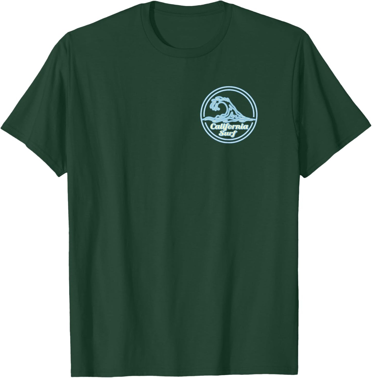 Malibu Beach Big Wave Surf Club, surfing graphic Women T-Shirt - T-Shirt | Forest
