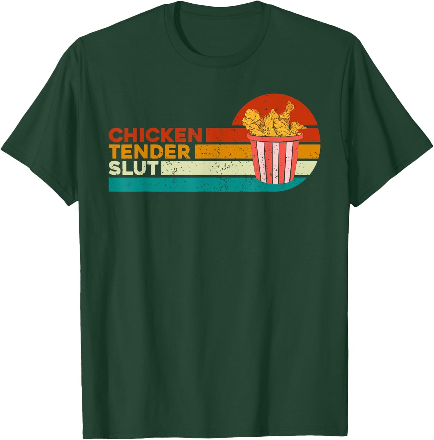 Chicken Tender Slut Funny Chicken Vintage T-Shirt - T-Shirt | Forest