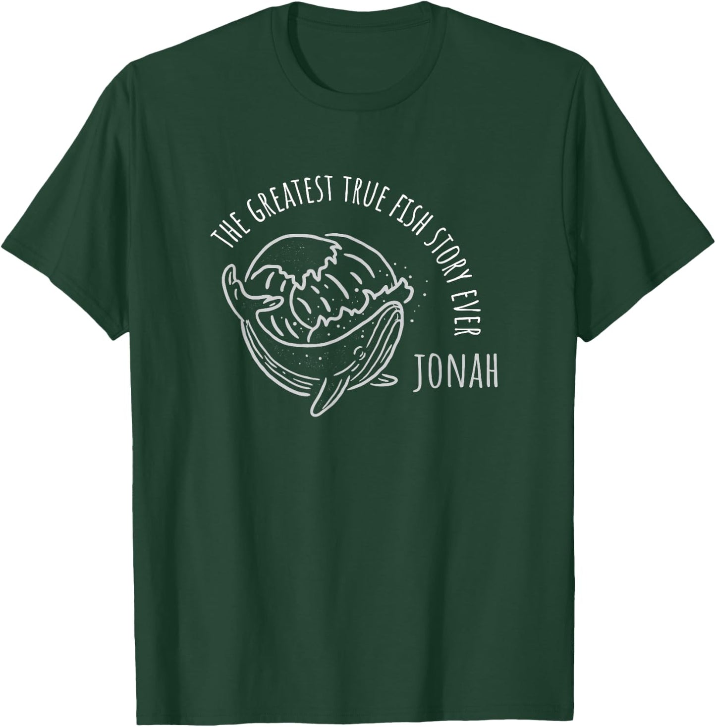 Fish Story Jonah and the whale theme T-Shirt - T-Shirt | Forest