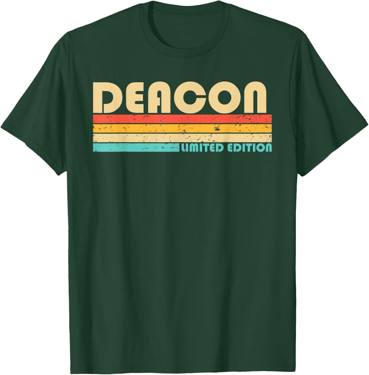 DEACON Name Personalized Funny Retro Vintage Birthday T-Shirt - T-Shirt | Forest