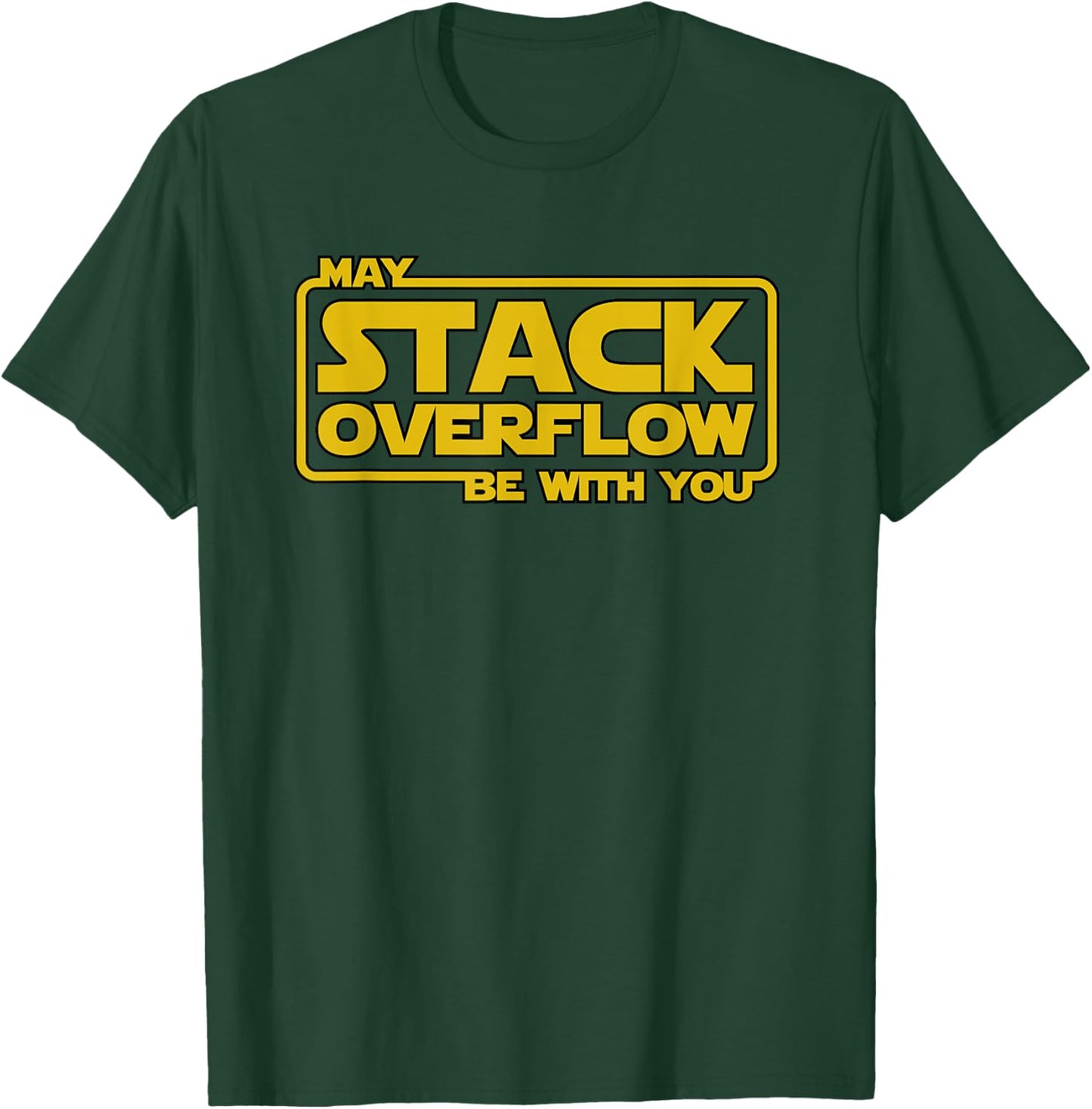 Stack Overflow with You DevOps Java Python Linux Programmer T-Shirt - T-Shirt | Forest