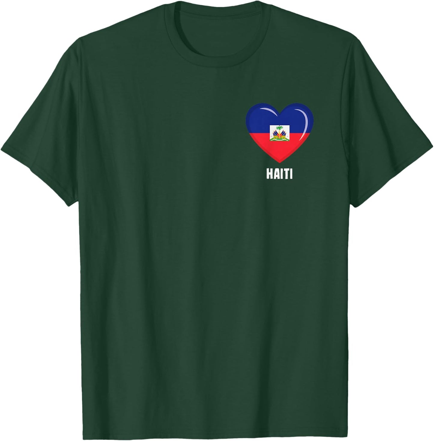 Haiti Flag Shirt | Haitian T-Shirt - T-Shirt | Forest