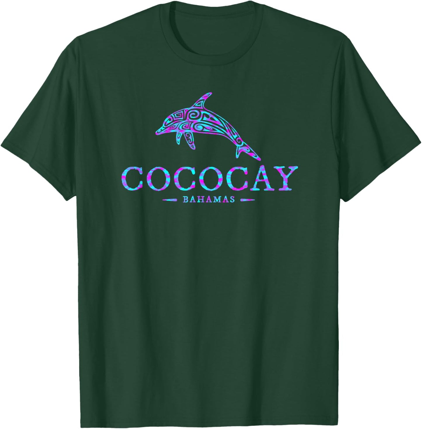 CocoCay Bahamas Dolphin Boys Girls Toddler T-Shirt - T-Shirt | Forest