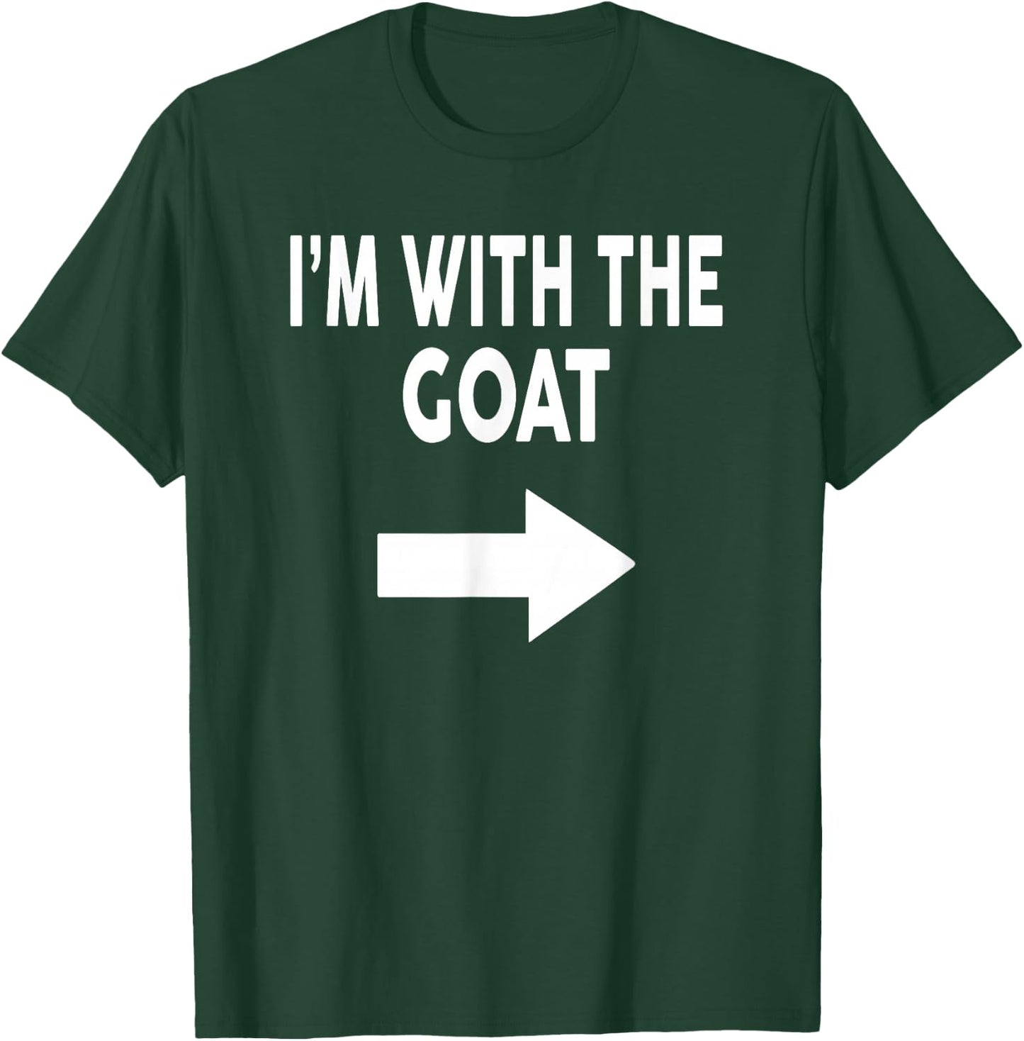 I'm With The GOAT Halloween GOAT T-Shirt - T-Shirt | Forest