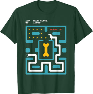 8 Bit Pixel Arcade Gaming Dachshund Dog 80s Retro Gamer Men Women Girls Kids T-Shirt - T-Shirt | Forest