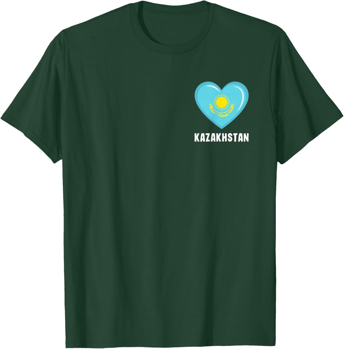 Kazakhstan Flag Shirt | Kazakhstani T-Shirt - T-Shirt | Forest