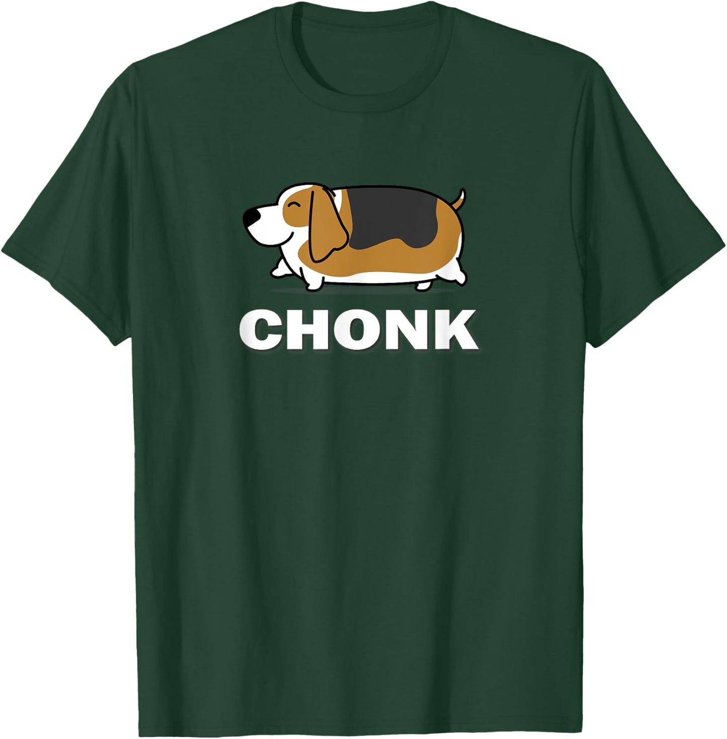 Kawaii Fat Chonk Chonky Kids Basset Hound Lover T-Shirt - T-Shirt | Forest