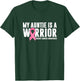 My Auntie Is A Warrior Breast Cancer Awareness Support Squad T-Shirt - T-Shirt | Forest