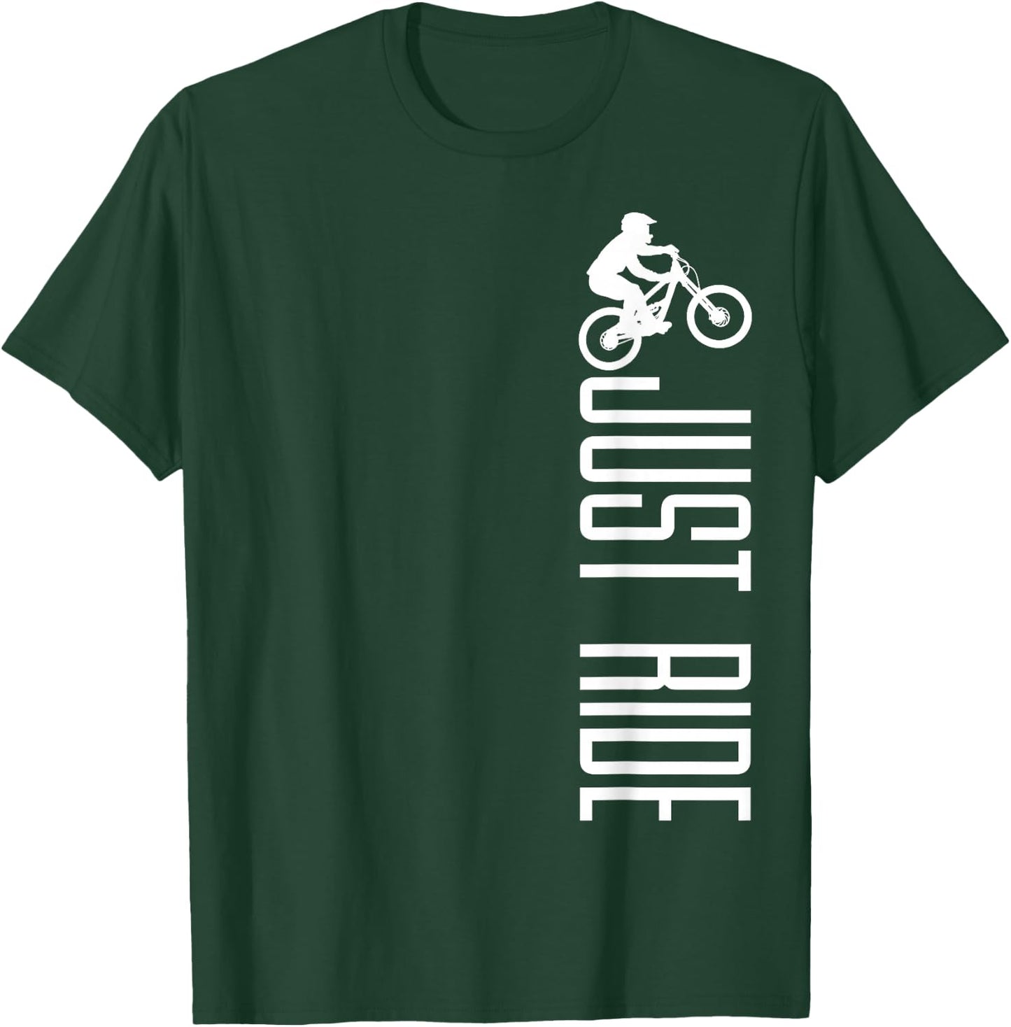 Mountain Bike Just Ride MTB Biking Mountain Biker Gift T-Shirt - T-Shirt | Forest