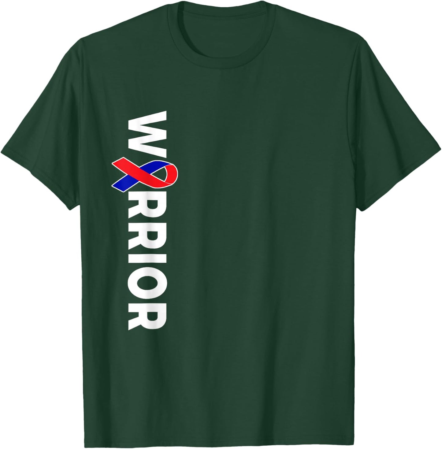 CHD Awareness Ribbon Warrior Congenital Heart Defect T-Shirt - T-Shirt | Forest