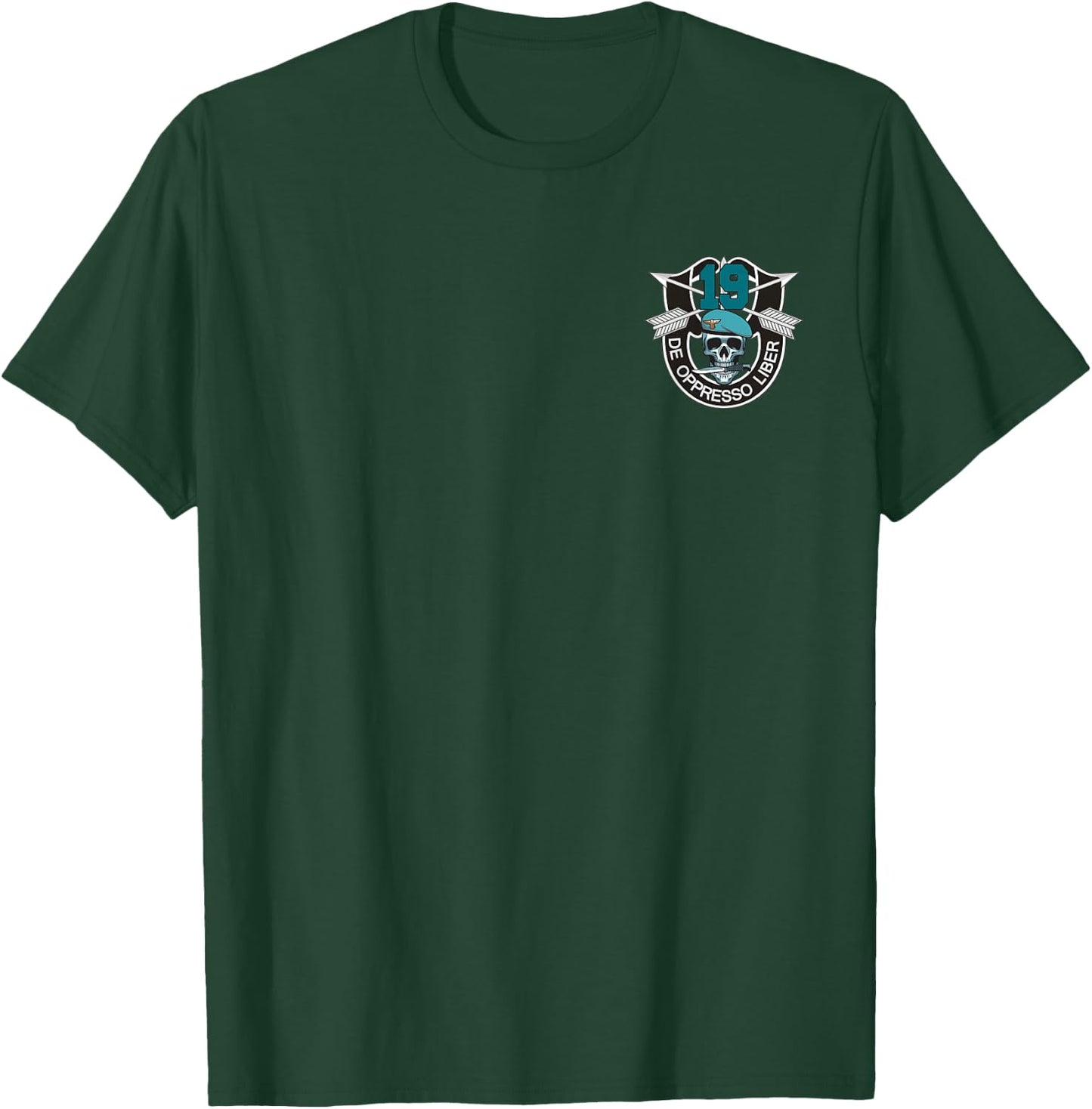 19th Special Forces Group (19th SFG) - De Oppresso Liber T-Shirt - T-Shirt | Forest