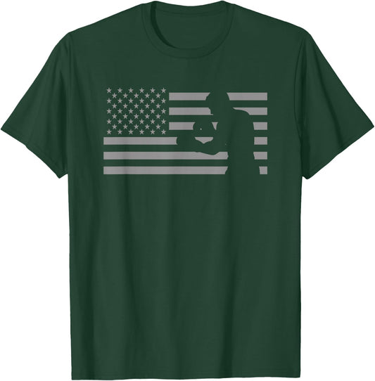 American Flag Boxer T Shirts - Boxing T-Shirt - T-Shirt | Forest