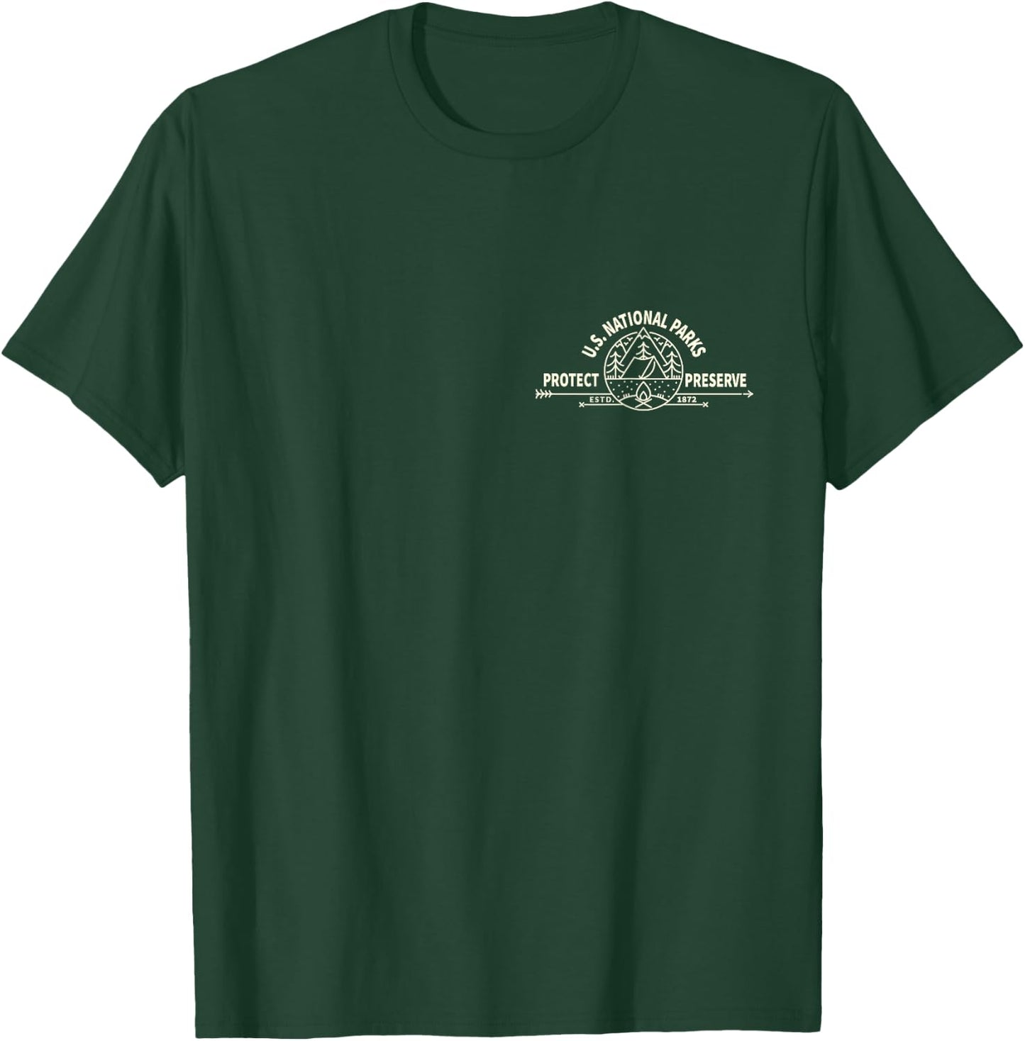 U.S. National Park Preserve & Protect The US National Parks T-Shirt - T-Shirt | Forest