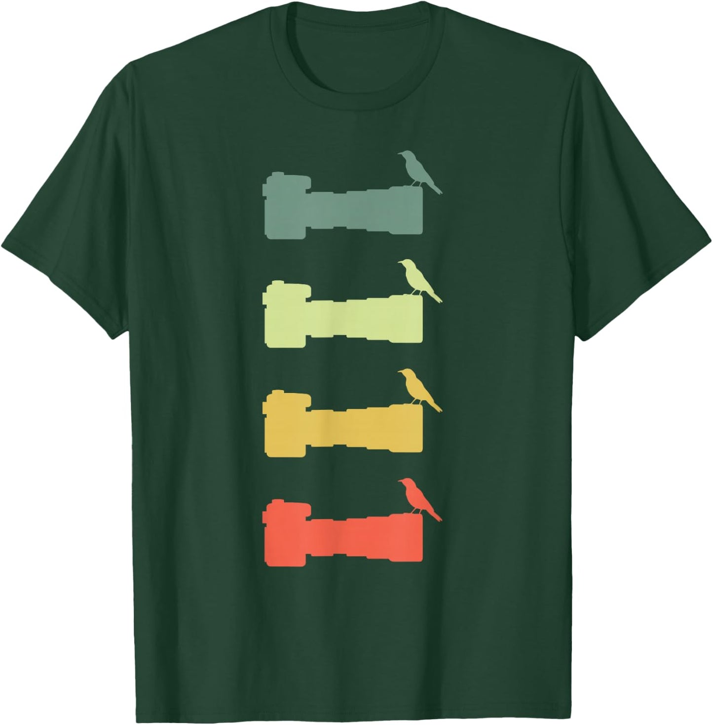 Retro Style Vintage Bird Photographer T-Shirt - T-Shirt | Forest