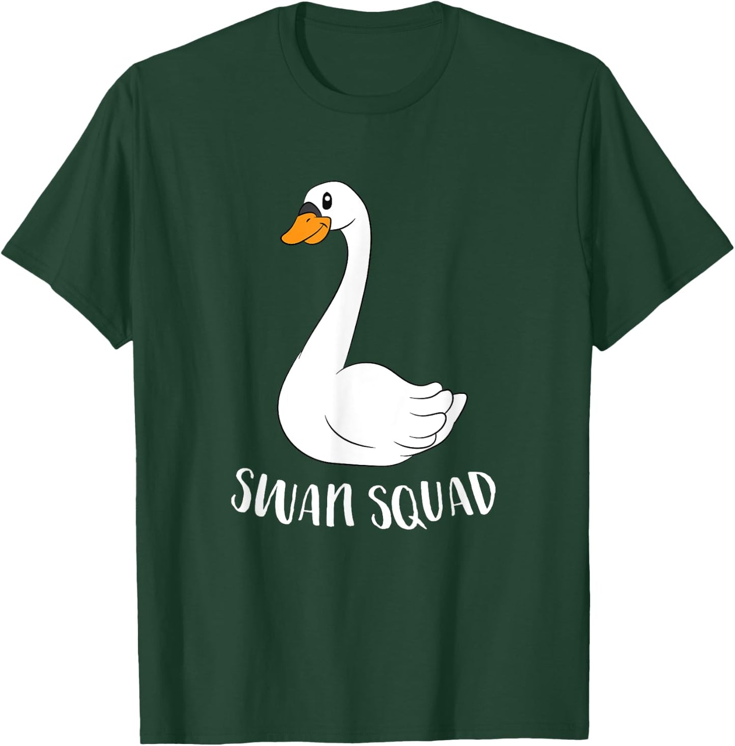Cute Swan Squad Funny Team Swans T-Shirt - T-Shirt | Forest