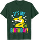 2 Year Old 2nd Shark Party Birthday Baby Gift Girls And Boys T-Shirt - T-Shirt | Forest